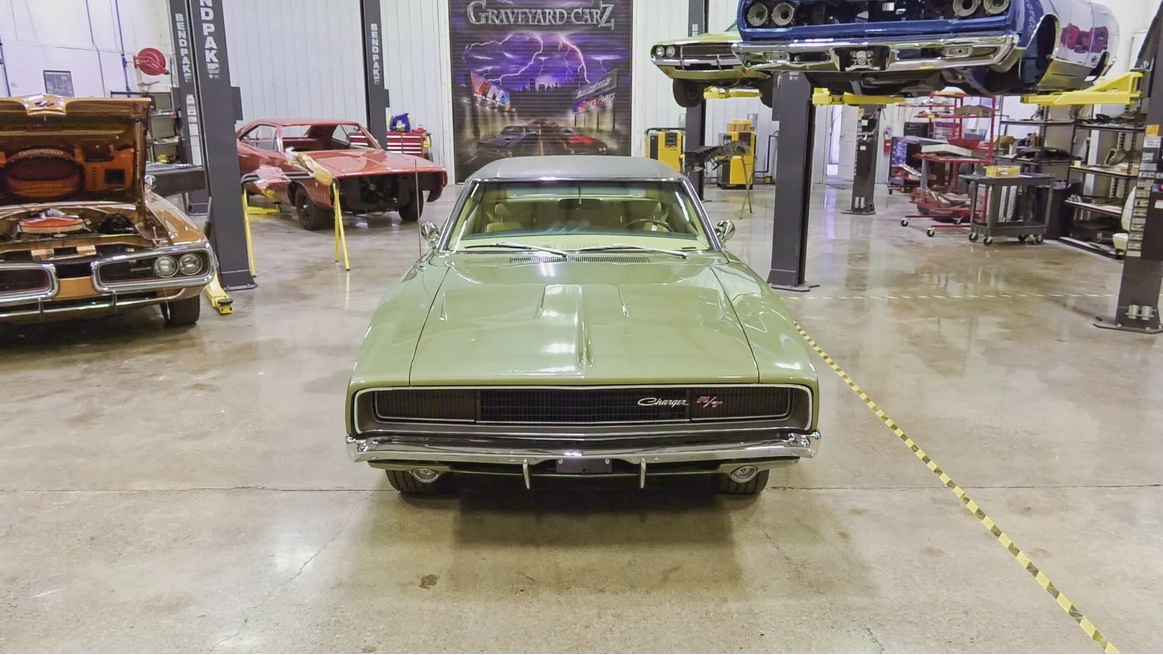 1968 CHARGER GREEN — Graveyard Carz